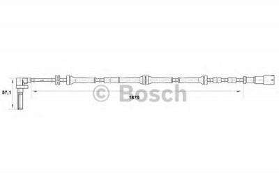BOSCH 0265007047 -  Датчик, частота вращения колеса