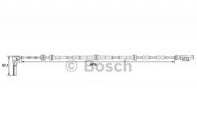 BOSCH 0265007486 -  Датчик, частота вращения колеса