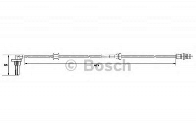 BOSCH 0265007533 -  Датчик, частота вращения колеса