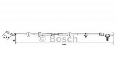 BOSCH 0265007537 -  Датчик, частота вращения колеса