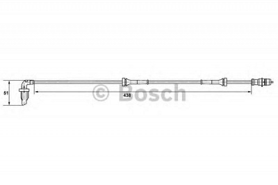BOSCH 0265007582 -  Датчик, частота вращения колеса