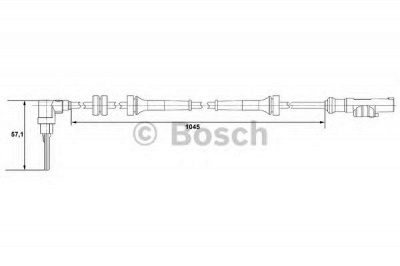 BOSCH 0265007610 -  Датчик, частота вращения колеса