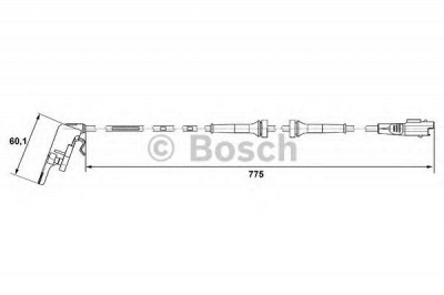BOSCH 0265007664 -  Датчик, частота вращения колеса