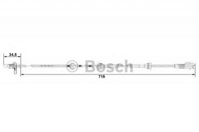 BOSCH 0265007707 -  Датчик, частота вращения колеса