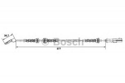 BOSCH 0265007742 -  Датчик, частота вращения колеса