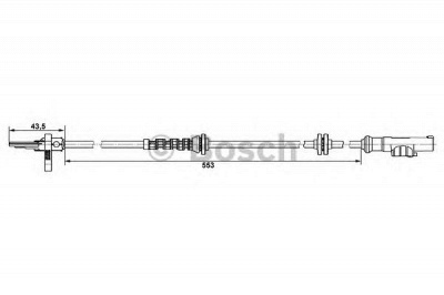 BOSCH 0265007896 -  Датчик, частота вращения колеса