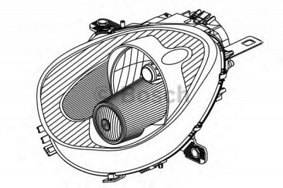 BOSCH 0301267205 - Основная фара