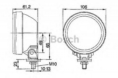 BOSCH 0305055001 -  Противотуманная фара