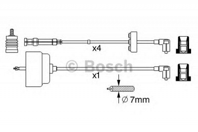BOSCH 0356912811 -  Комплект проводов зажигания