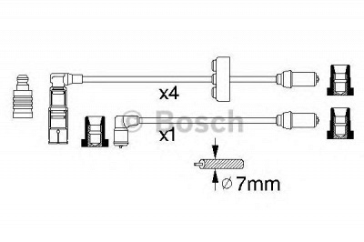BOSCH 0356912828 -  Комплект проводов зажигания
