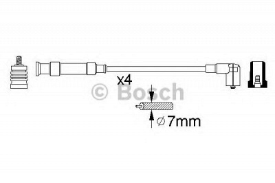 BOSCH 0356912842 -  Комплект проводов зажигания