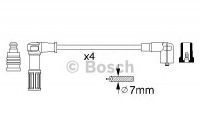 BOSCH 0356912845 -  Комплект проводов зажигания