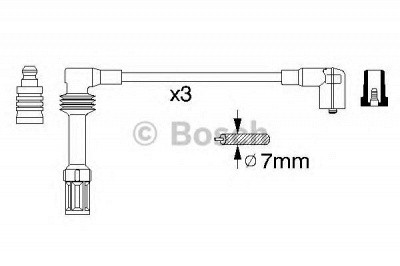 BOSCH 0356912879 -  Комплект проводов зажигания
