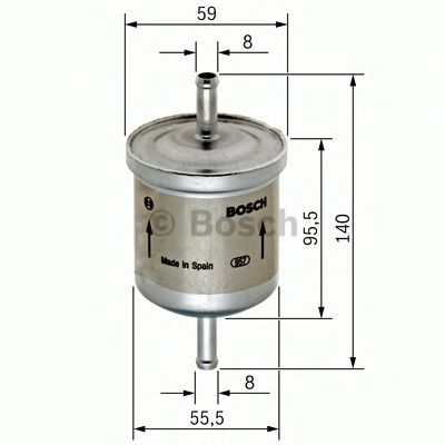 BOSCH 0450905002 -  Топливный фильтр