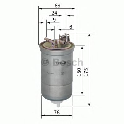 BOSCH 0450906267 -  Топливный фильтр