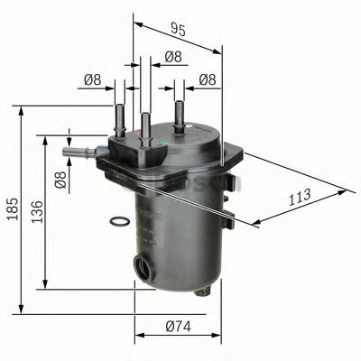 BOSCH 0450907012 -  Топливный фильтр