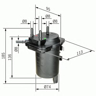 BOSCH 0450907013 -  Топливный фильтр