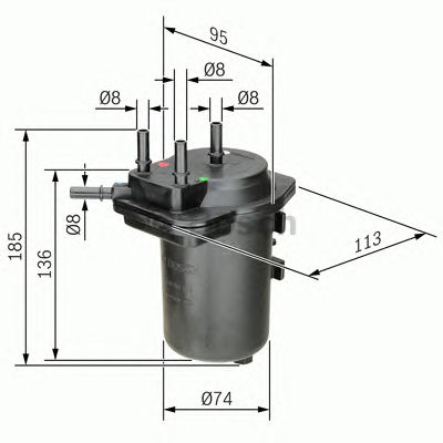 BOSCH 0450907014 -  Топливный фильтр