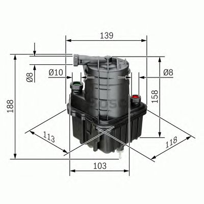 BOSCH 0450907015 -  Топливный фильтр