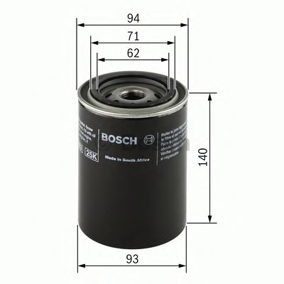 BOSCH 0451104065 -  Масляный фильтр