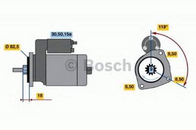 BOSCH 0986010350 -  Стартер