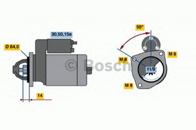 BOSCH 0986010450 -  Стартер