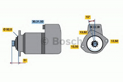BOSCH 0986011570 -  Стартер