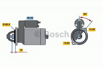 BOSCH 0986013100 -  Стартер