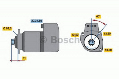 BOSCH 0986013420 -  Стартер