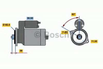 BOSCH 0986014341 -  Стартер