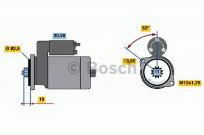 BOSCH 0986015331 -  Стартер