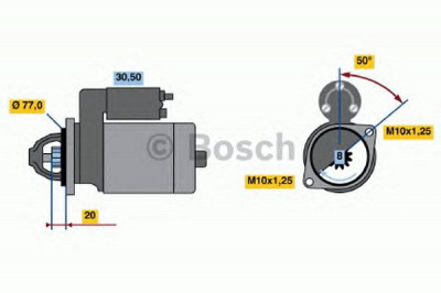 BOSCH 0986016001 -  Стартер