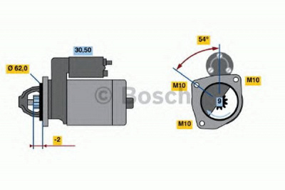 BOSCH 0986016120 -  Стартер