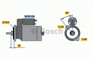 BOSCH 0986016230 -  Стартер