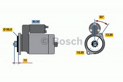 BOSCH 0986016681 -  Стартер