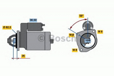 BOSCH 0986016870 -  Стартер