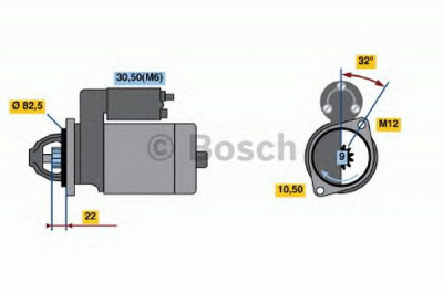 BOSCH 0986016880 -  Стартер