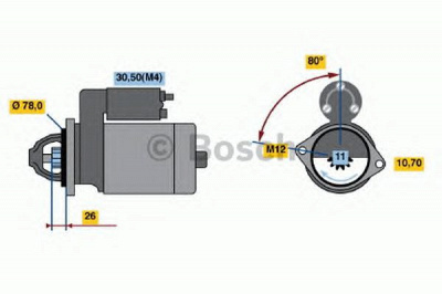 BOSCH 0986018331 -  Стартер