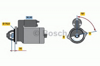 BOSCH 0986018541 -  Стартер
