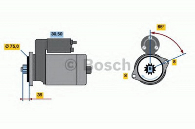 BOSCH 0986018551 -  Стартер