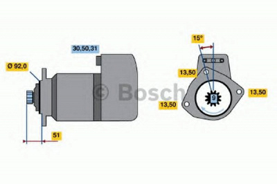BOSCH 0986019000 -  Стартер