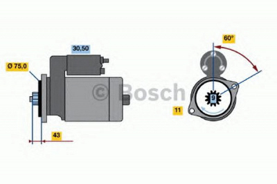 BOSCH 0986019071 -  Стартер