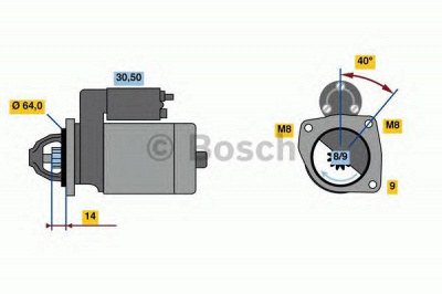 BOSCH 0986019301 -  Стартер