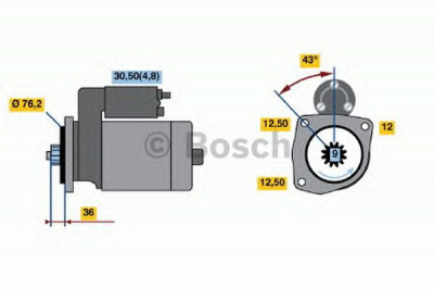 BOSCH 0986019890 -  Стартер