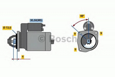 BOSCH 0986020091 -  Стартер