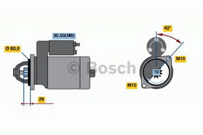 BOSCH 0986020360 -  Стартер