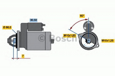 BOSCH 0986020501 -  Стартер
