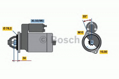 BOSCH 0986020850 -  Стартер
