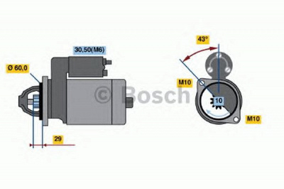 BOSCH 0986021280 -  Стартер