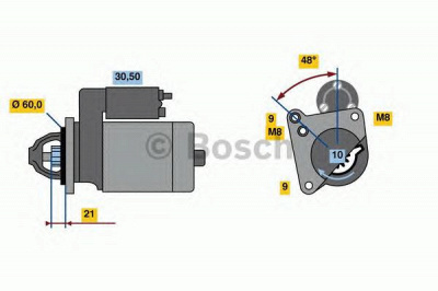 BOSCH 0986021970 -  Стартер